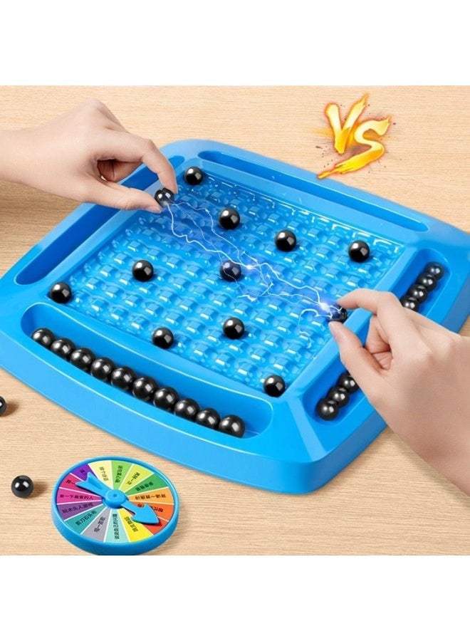 لعبة الشطرنج المغناطيسية، ألعاب شطرنج مغناطيسية جديدة متعددة اللاعبين بالحجارة، مجموعة ألعاب مغناطيسية ممتعة على الطاولة - لوحة شطرنج محمولة للأطفال فوق 9 سنوات والكبار لوازم السفر للحفلات المنزلية - Image 1